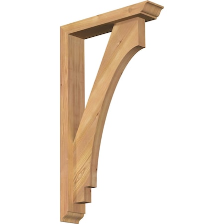 Imperial Traditional Smooth Bracket W/ Offset Brace, Western Red Cedar, 3 1/2W X 16D X 28H